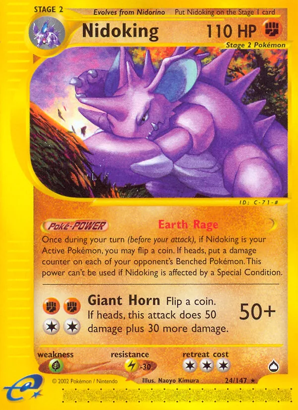 Nidoking · Aquapolis 24/147