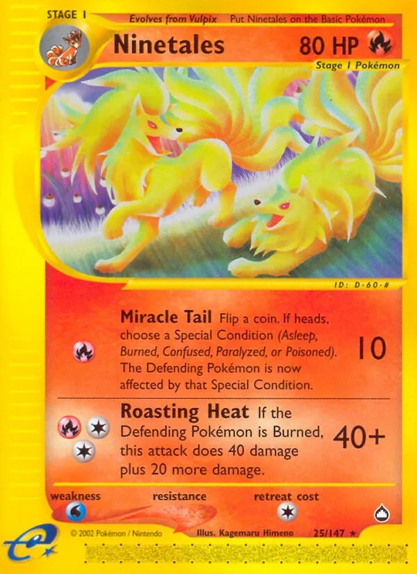 Ninetales · Aquapolis 25/147