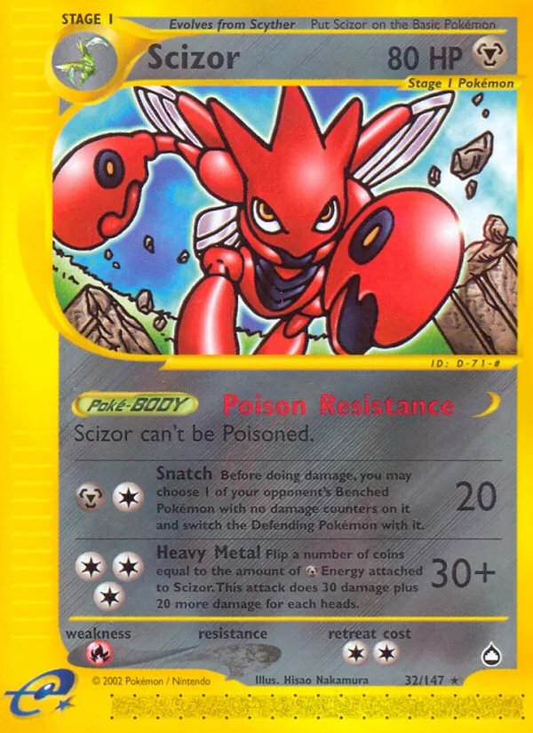 Scizor · Aquapolis 32/147