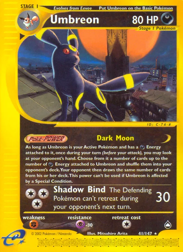 Umbreon · Aquapolis 41/147