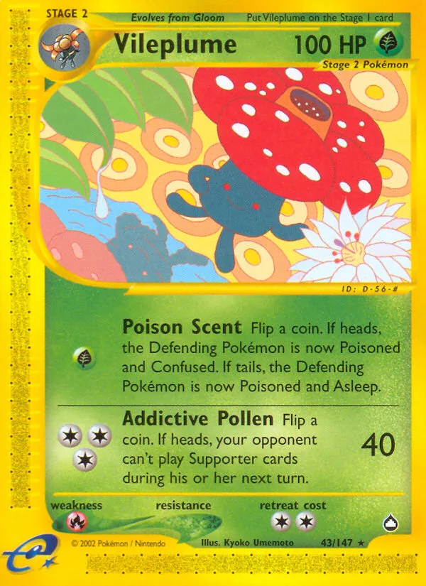 Vileplume · Aquapolis 43/147