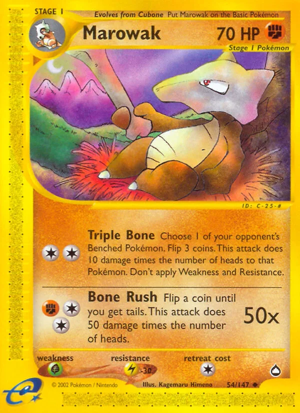 Marowak · Aquapolis 54/147