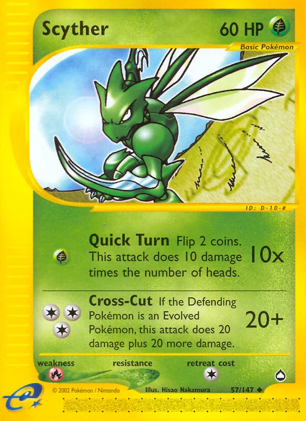 Scyther · Aquapolis 57/147