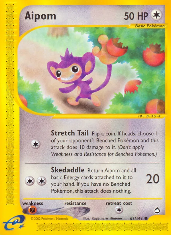 Aipom · Aquapolis 67/147