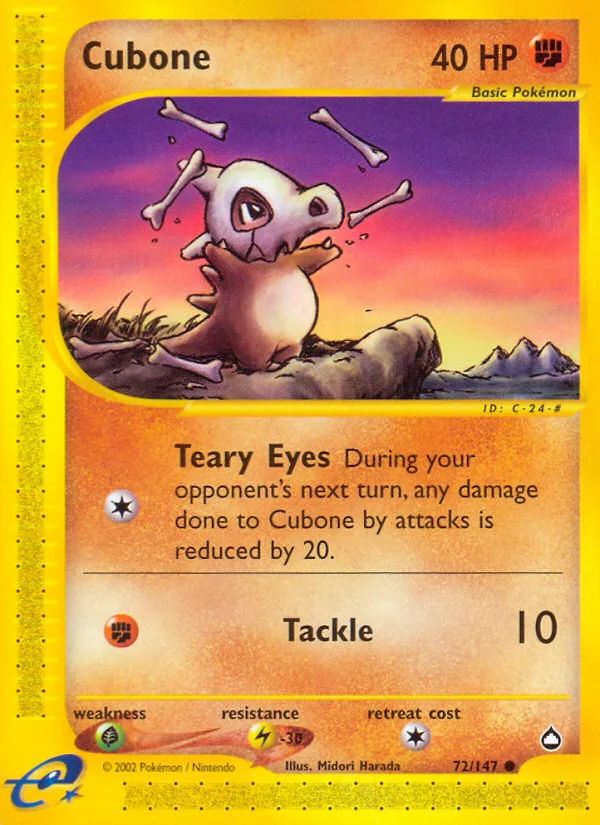 Cubone · Aquapolis 72/147