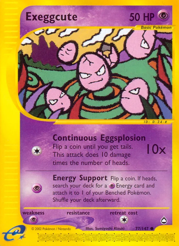 Exeggcute · Aquapolis 77/147