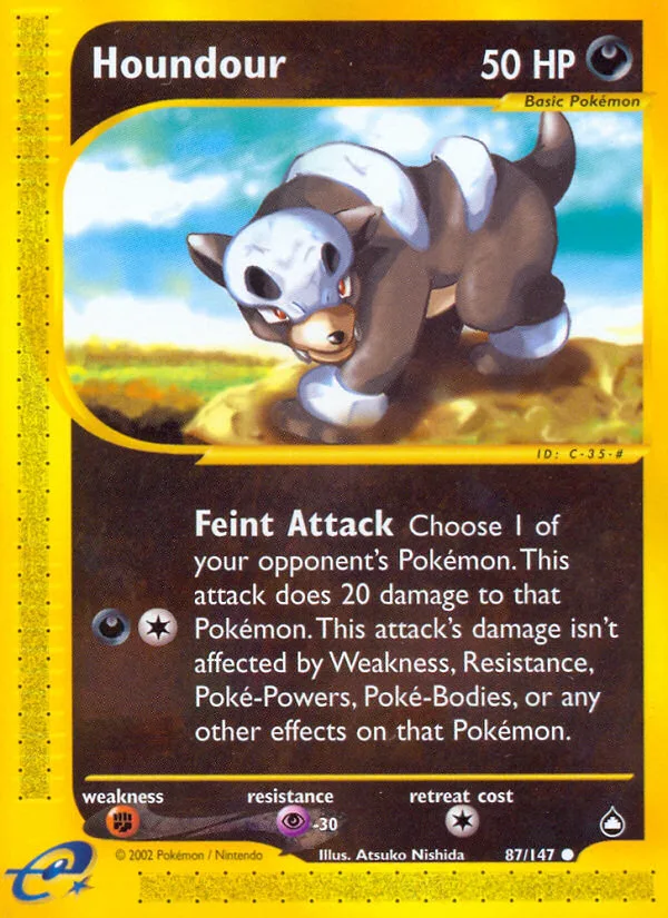 Houndour · Aquapolis 87/147