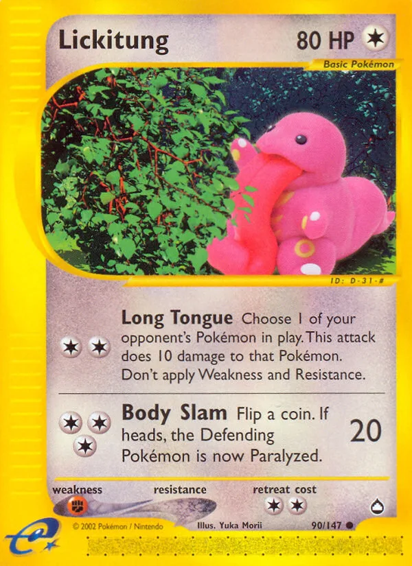 Lickitung · Aquapolis 90/147