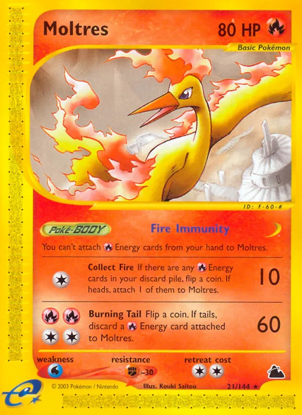 Moltres · Skyridge 21/144