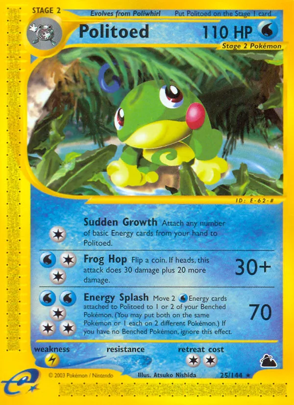 Politoed · Skyridge 25/144