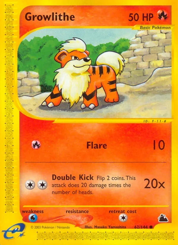 Growlithe · Skyridge 62/144