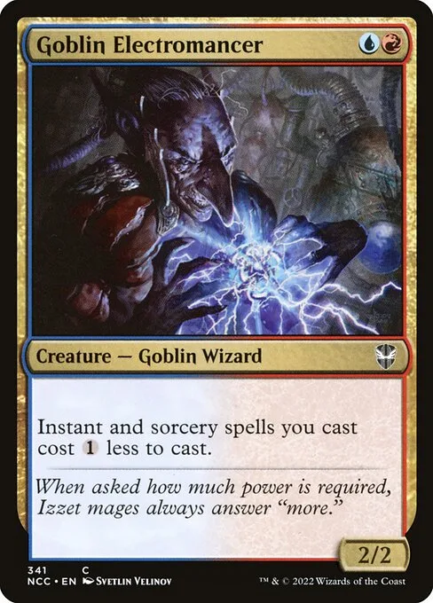 Goblin Electromancer · New Capenna Commander 341/447