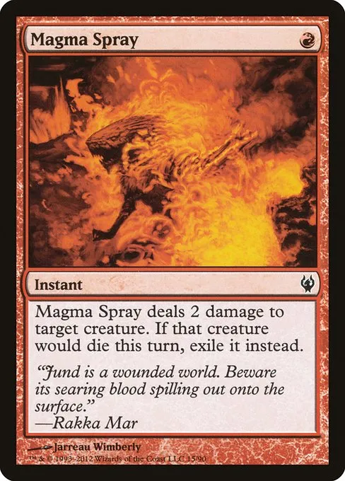 Magma Spray · Duel Decks: Izzet vs. Golgari 15/90