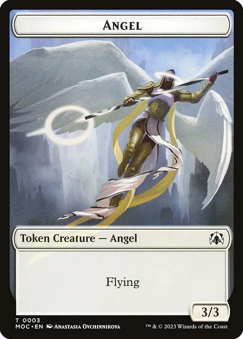 Angel · March of the Machine Commander Tokens 3/46