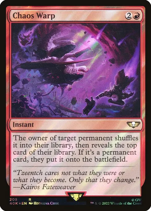 Chaos Warp · Warhammer 40,000 Commander 205★/617