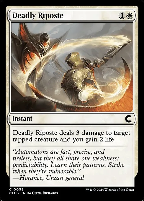 Deadly Riposte · Ravnica: Clue Edition 58/284