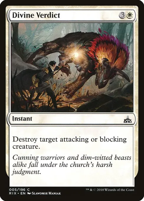 Divine Verdict · Rivals of Ixalan 5/205