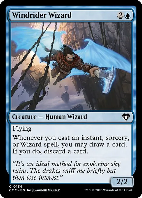 Windrider Wizard · Commander Masters 134/1067