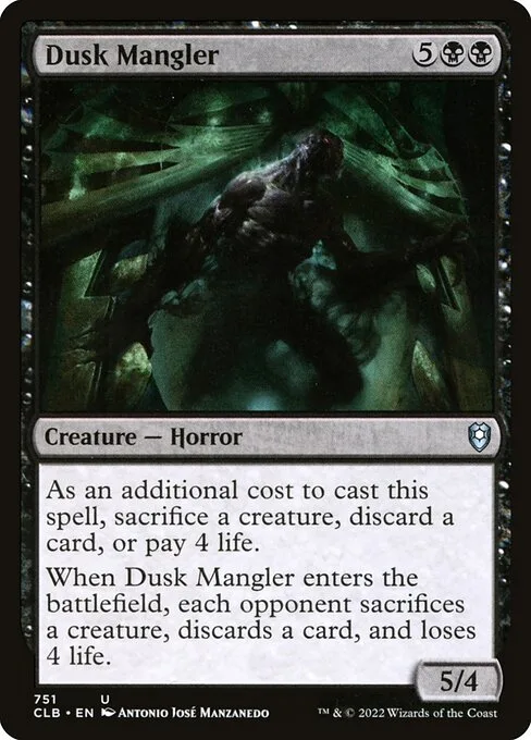Dusk Mangler · Commander Legends: Battle for Baldur's Gate 751/936