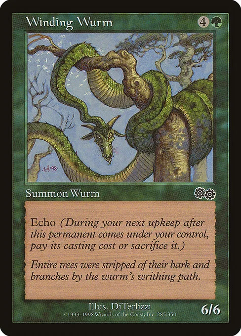 Winding Wurm · Urza's Saga 285/357