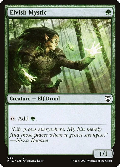 Elvish Mystic · Kaldheim Commander 58/119