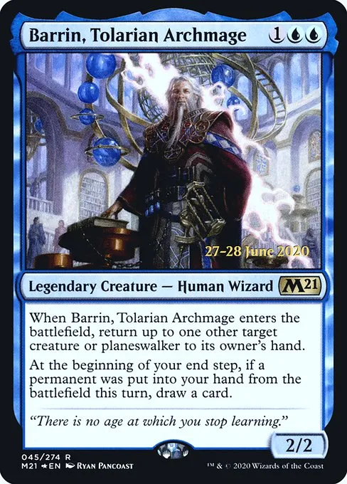 Barrin, Tolarian Archmage · Core Set 2021 Promos 45s/137