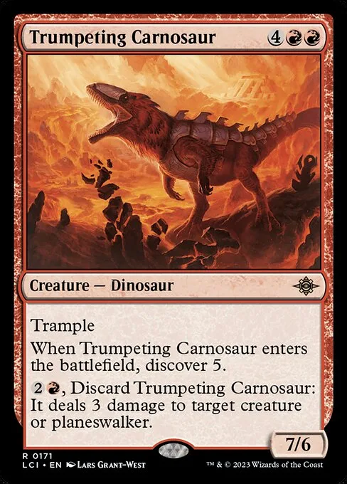 Trumpeting Carnosaur · The Lost Caverns of Ixalan 171/416