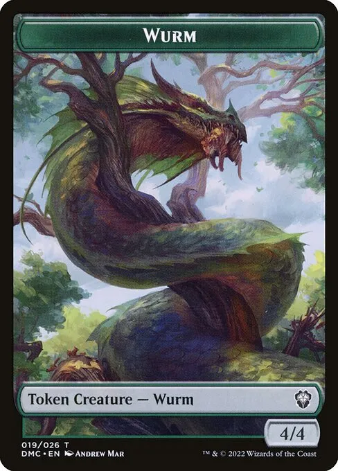 Wurm · Dominaria United Tokens 19/26