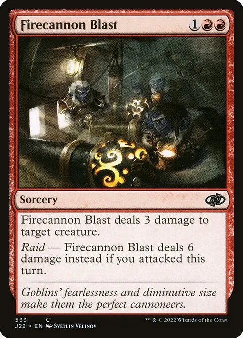Firecannon Blast · Jumpstart 2022 533/835