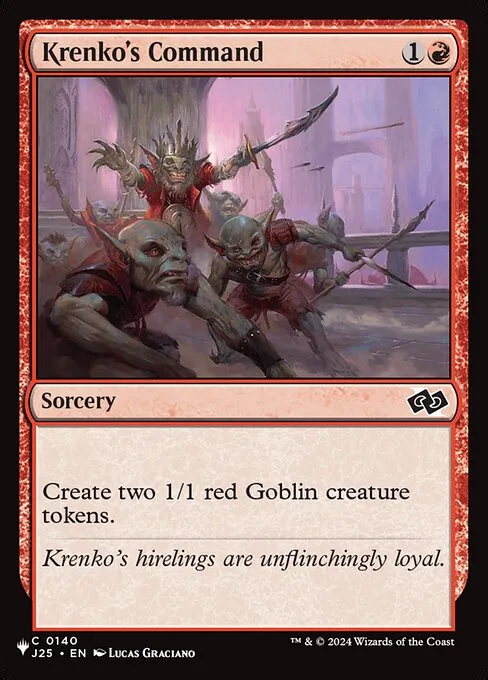 Krenko's Command · The List J25-140/5050