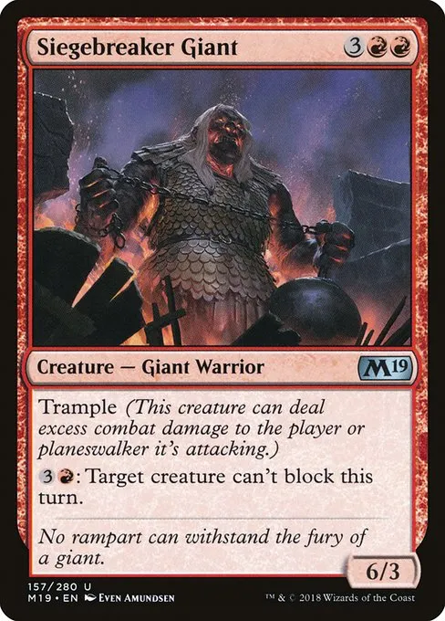 Siegebreaker Giant · Core Set 2019 157/314