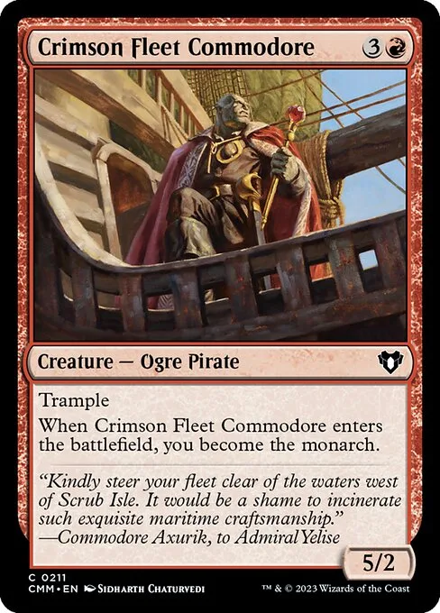 Crimson Fleet Commodore · Commander Masters 211/1067