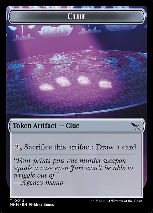 Clue · Murders at Karlov Manor Tokens 14/22