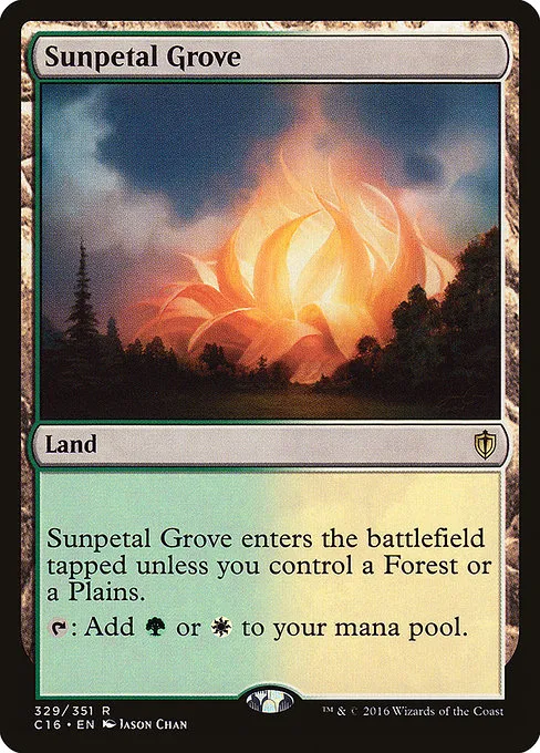 Sunpetal Grove · Commander 2016 329/351