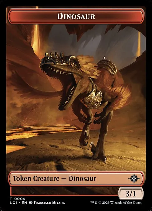 Dinosaur · The Lost Caverns of Ixalan Tokens 9/19