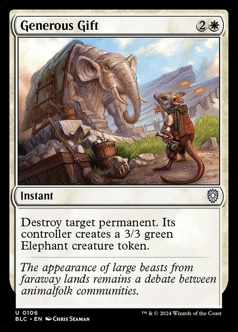 Generous Gift · Bloomburrow Commander 106/356