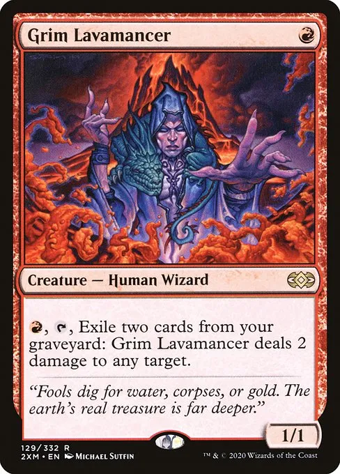 Grim Lavamancer · Double Masters 129/384