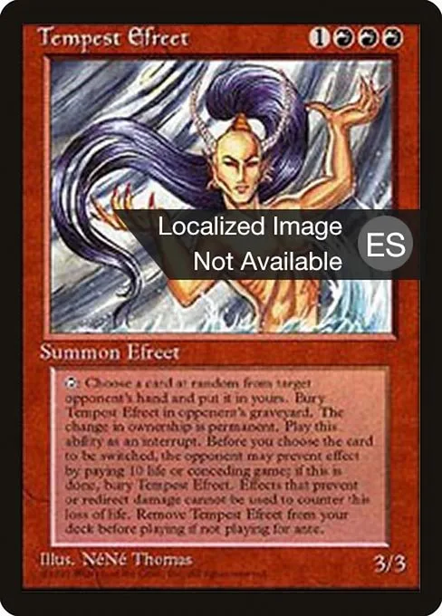 Tempest Efreet · Fourth Edition Foreign Black Border 225/378