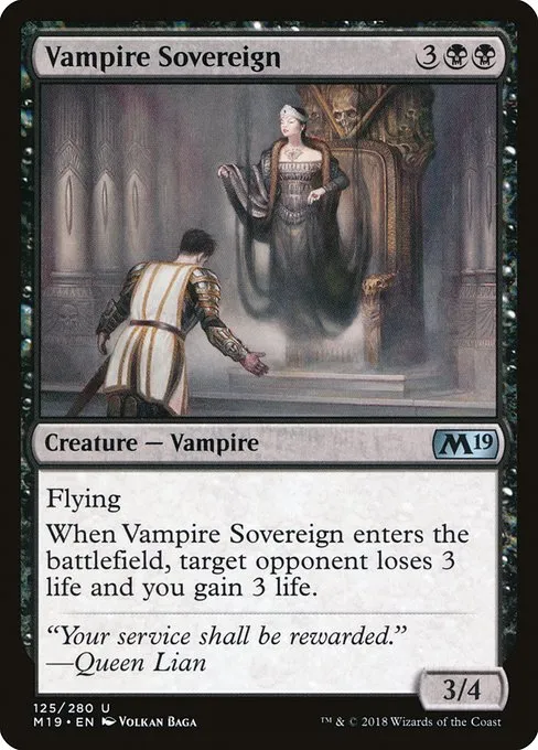 Vampire Sovereign · Core Set 2019 125/314