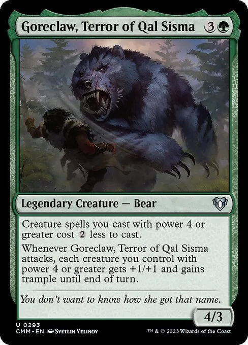 Goreclaw, Terror of Qal Sisma · Commander Masters 293/1067