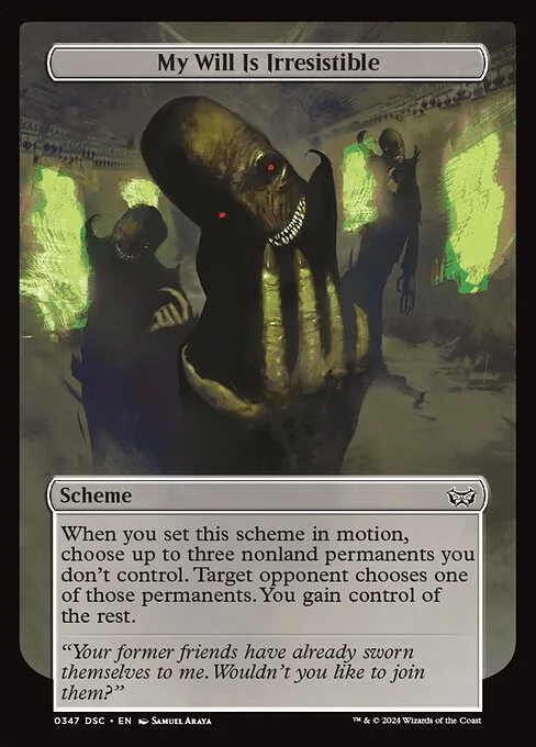 My Will Is Irresistible · Duskmourn: House of Horror Commander 347/373