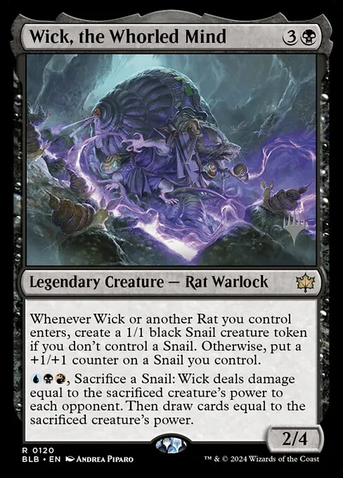 Wick, the Whorled Mind · Bloomburrow Promos 120p/160