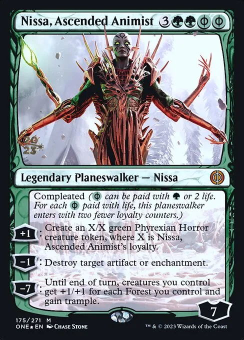 Nissa, Ascended Animist · Phyrexia: All Will Be One Promos 175s/160