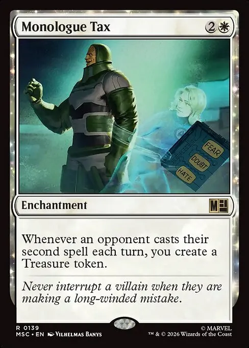 Monologue Tax · Marvel Super Heroes Commander 139/9