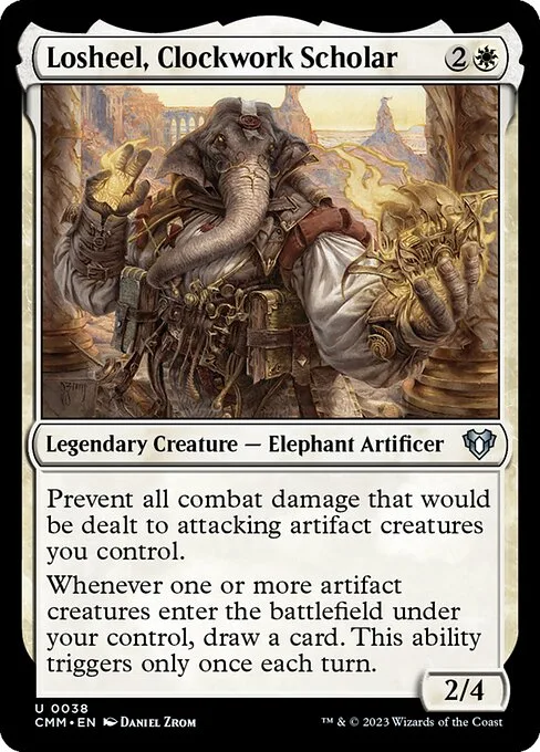 Losheel, Clockwork Scholar · Commander Masters 38/1067