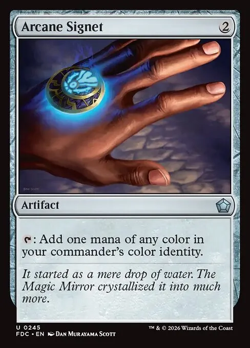 Arcane Signet · Foundations Commander 245/3
