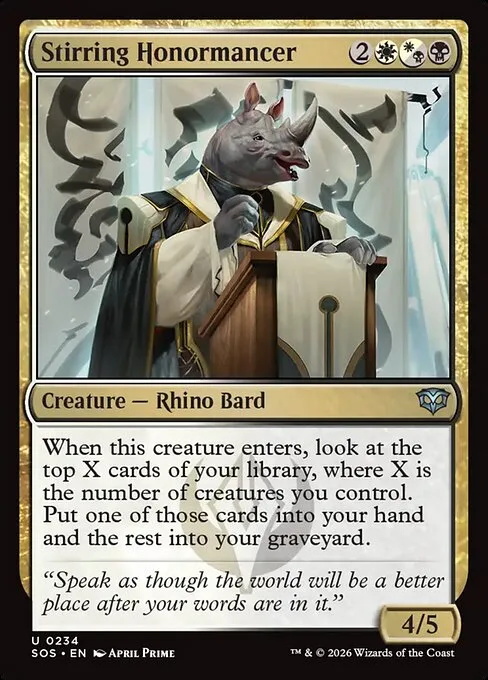 Stirring Honormancer · Secrets of Strixhaven 234/368