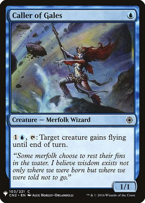Caller of Gales · The List CN2-103/5050