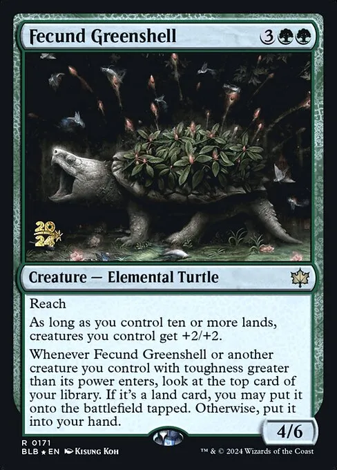 Fecund Greenshell · Bloomburrow Promos 171s/160