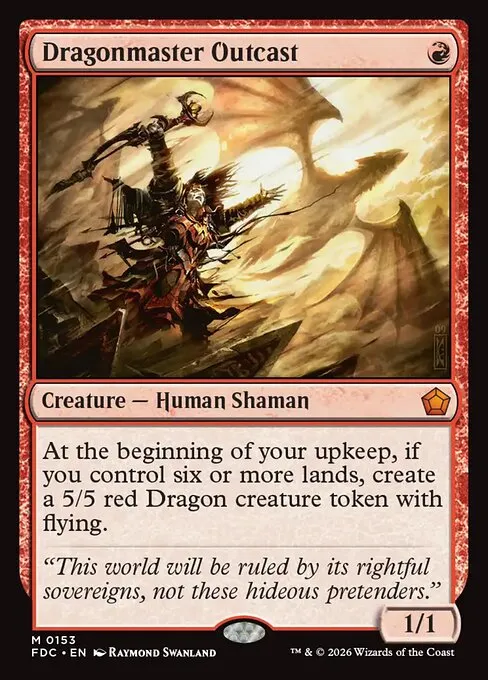 Dragonmaster Outcast · Foundations Commander 153/3